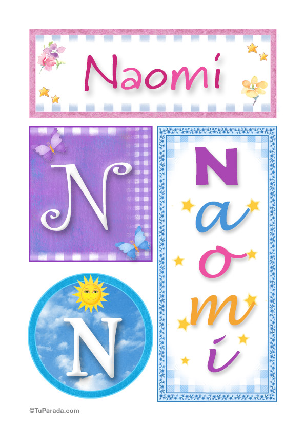 Naomi, nombre, imagen para imprimir