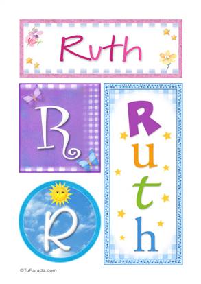 Ruth, nombre, imagen para imprimir
