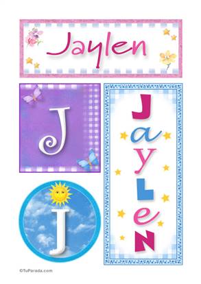 Jaylen, nombre, imagen para imprimir
