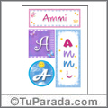 Ammi, nombre, imagen para imprimir