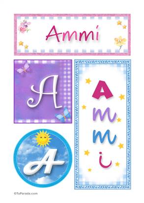 Ammi, nombre, imagen para imprimir