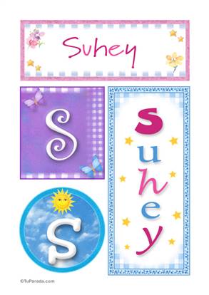 Suhey, nombre, imagen para imprimir