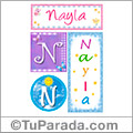 Nayla, nombre, imagen para imprimir