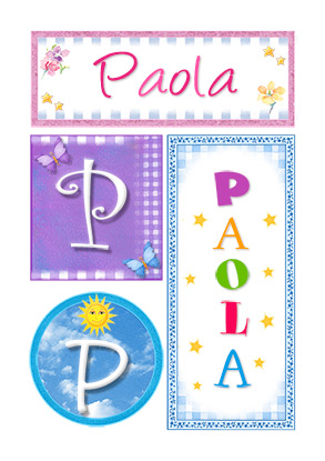 Paola, nombre, imagen para imprimir
