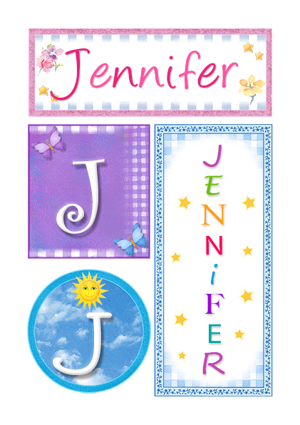 Jennifer, nombre, imagen para imprimir