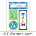Naim - Carteles e iniciales
