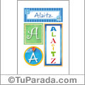 Alaitz - Carteles e iniciales