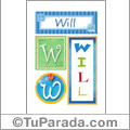 Will - Carteles e iniciales