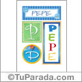 Pepe - Carteles e iniciales