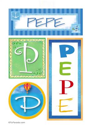 Pepe - Carteles e iniciales