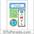 Dante - Carteles e iniciales