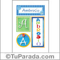 Ambrosio - Carteles e iniciales