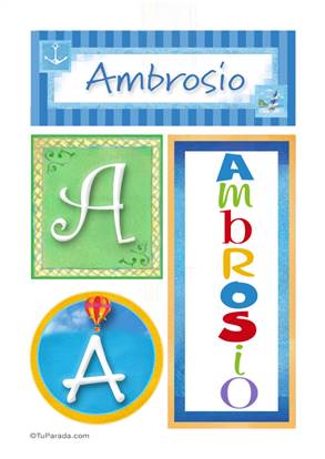 Ambrosio - Carteles e iniciales