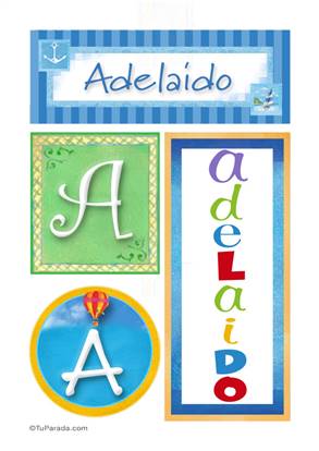 Adelaido - Carteles e iniciales