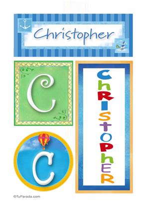 Christopher -Carteles e iniciales