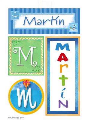 Martín - Carteles e iniciales