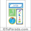 Julián - Carteles e iniciales