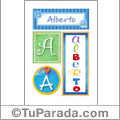 Alberto - Carteles e iniciales