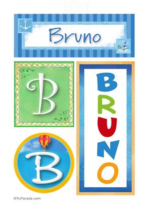 Bruno - Carteles e iniciales