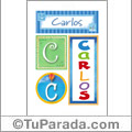 Carlos - Carteles e iniciales