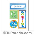 Gabriel - Carteles e iniciales