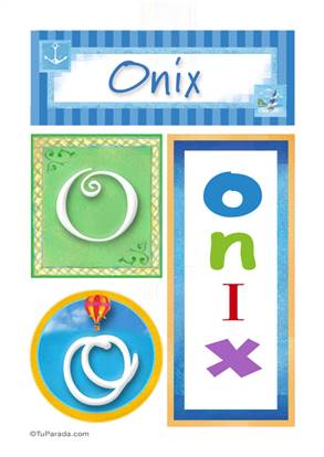 Onix - Carteles e iniciales