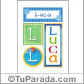 Luca - Carteles e iniciales