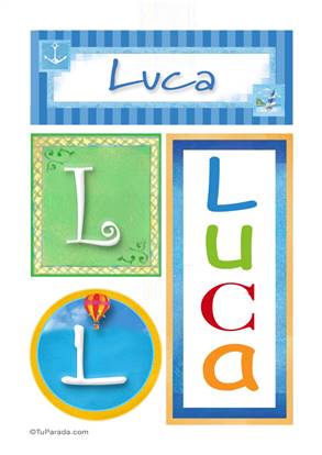 Luca - Carteles e iniciales
