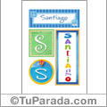 Santiago - Carteles e iniciales