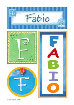 Fabio -Carteles e iniciales