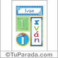 Iván -Carteles e iniciales