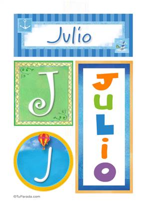 Julio - Carteles e iniciales