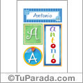 Antonio - Carteles e iniciales