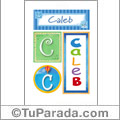 Caleb - Carteles e iniciales