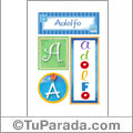 Adolfo - Carteles e iniciales