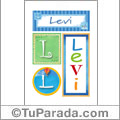 Levi -Carteles e iniciales