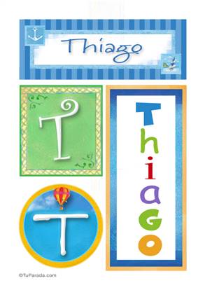 Thiago - Carteles e iniciales