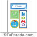 Homo - Carteles e iniciales