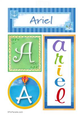 Ariel - Carteles e iniciales
