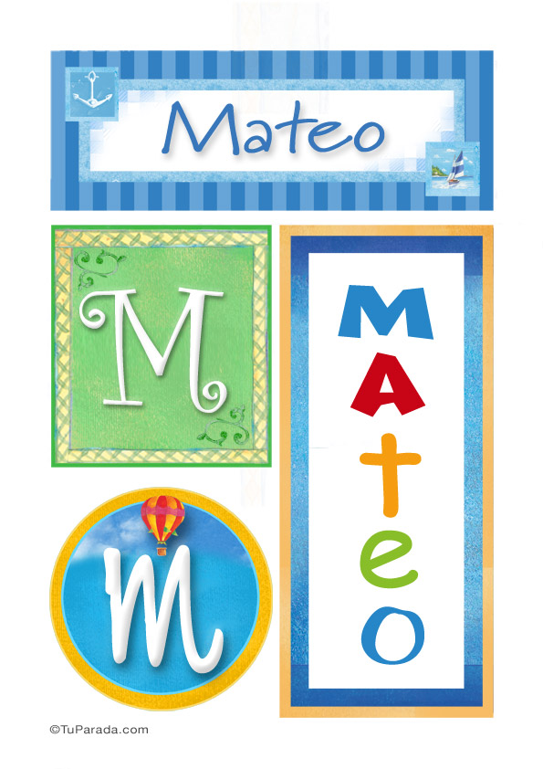 Mateo - Carteles e iniciales