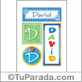 David - Carteles e iniciales