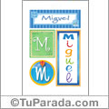 Miguel - Carteles e iniciales