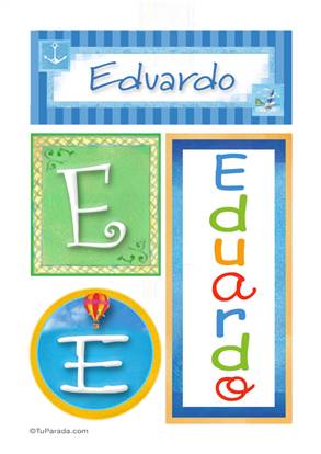 Eduardo - carteles e iniciales