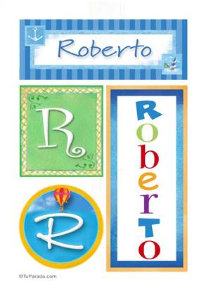 Roberto - carteles e iniciales