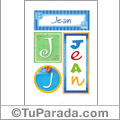 Jean - Carteles e iniciales