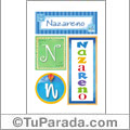 Nazareno - Carteles e iniciales