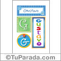 Gustavo - Carteles e iniciales