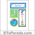 Javier - Carteles e iniciales