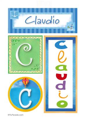 Claudio - Carteles e inicialesc