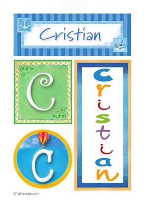 Cristian - Carteles e iniciales
